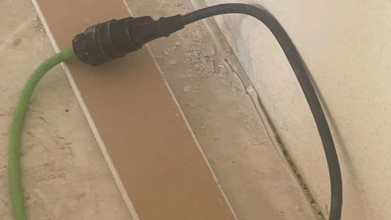 All extension cords have ground pin intact; no damaged, frayed, or worn cords in use